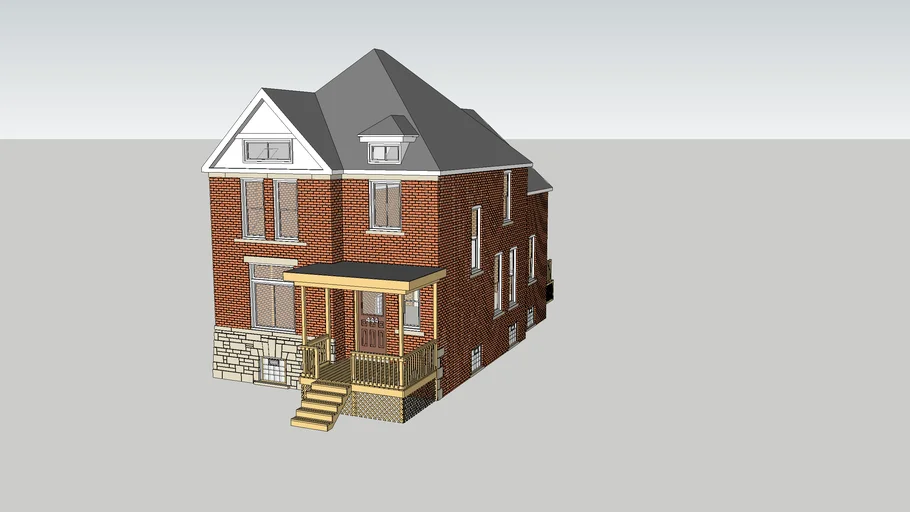 1905 Single Family Brick Home - 444 Horton St. Detroit, MI 