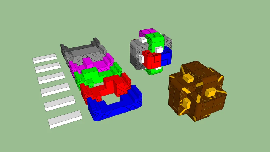 Burr Puzzle - Zhongli's Meteor