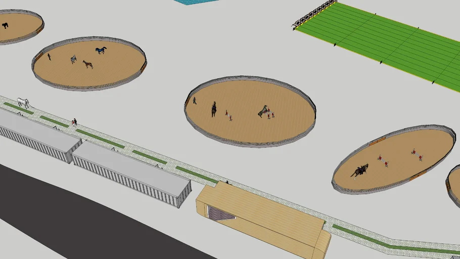 Susun Atur Kandang Kuda - Horse Stable Layout