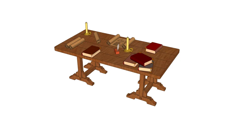 MESA DE ESTUDIO MEDIEVAL