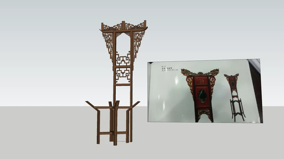 中式家具_臉盆架_盥洗台架_洗脸台架_Washstand shelf
