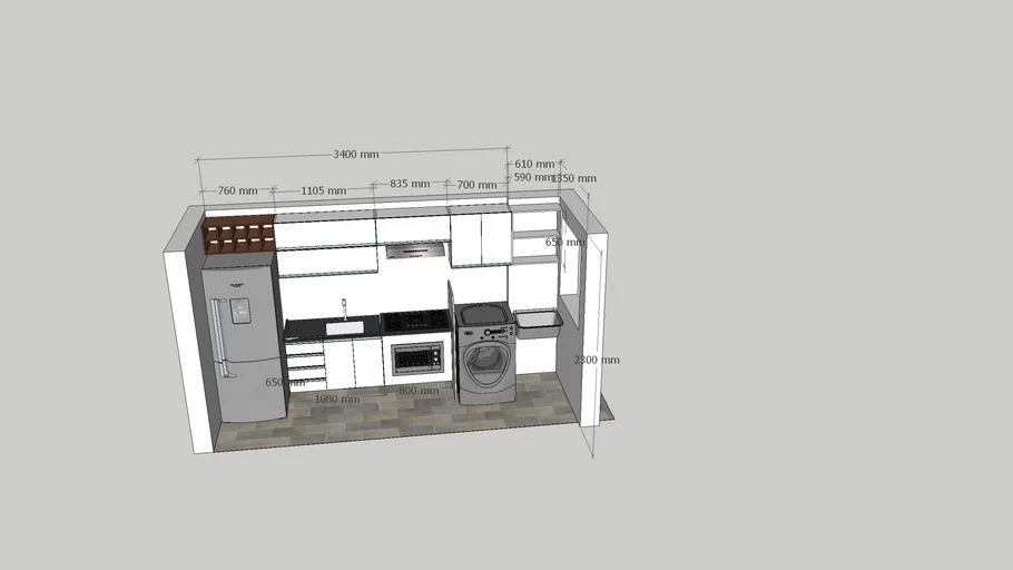 COZINHA E AREA DE SERVIÇO