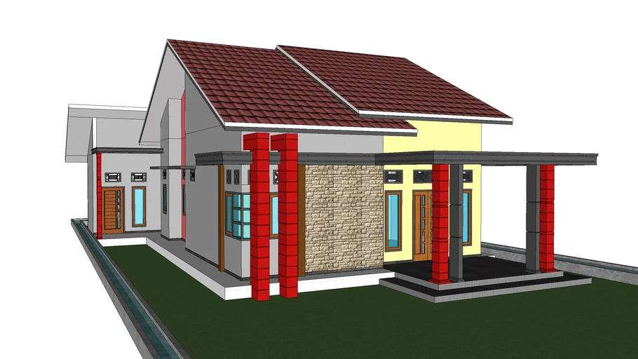 rumah minimalis rabung satu