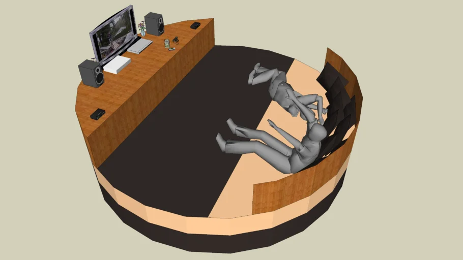Round Bed