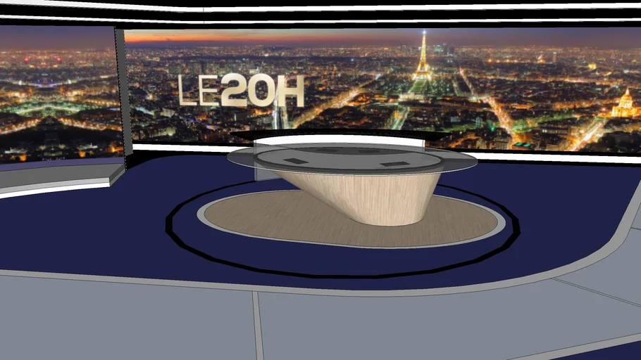 Plateau des JT de TF1 depuis la rentrée 2018