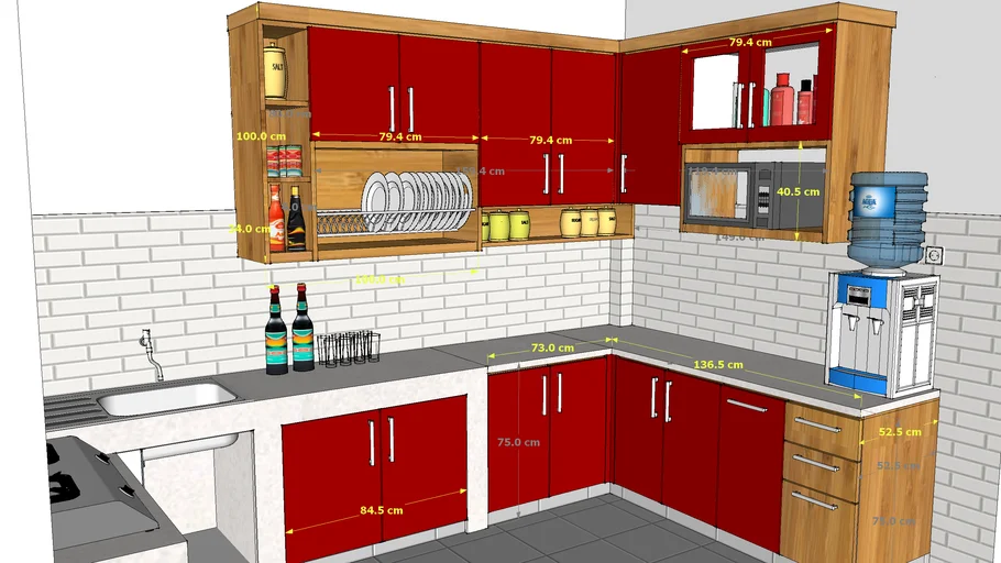 kitchen set bp. Badi