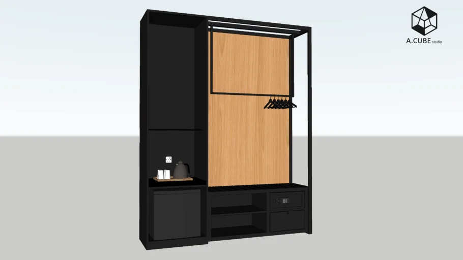 Mini Bar & Open Wardrobe