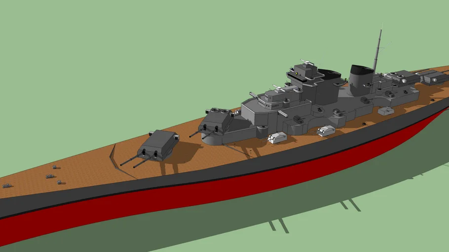 H-44 Class Battleship Model 