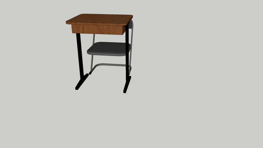 Classroom desk and chair