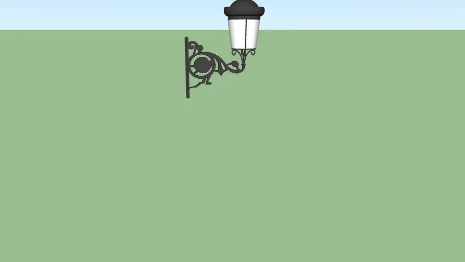 Farola fernandina contra muro.