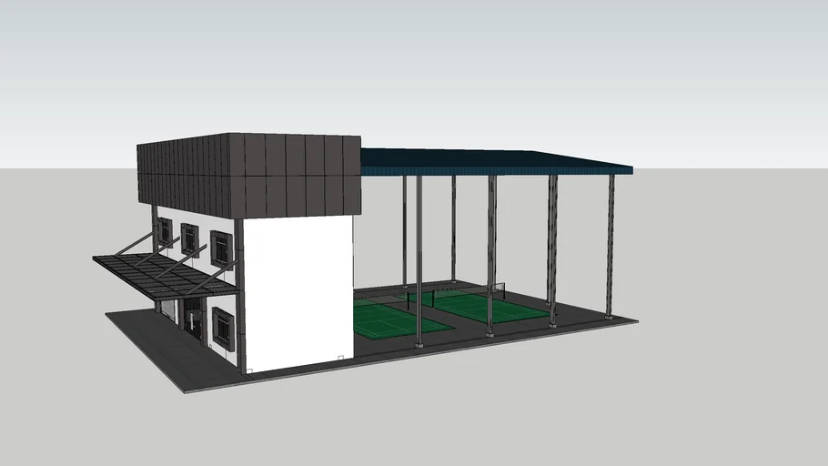 Office dan Lapangan Badminton