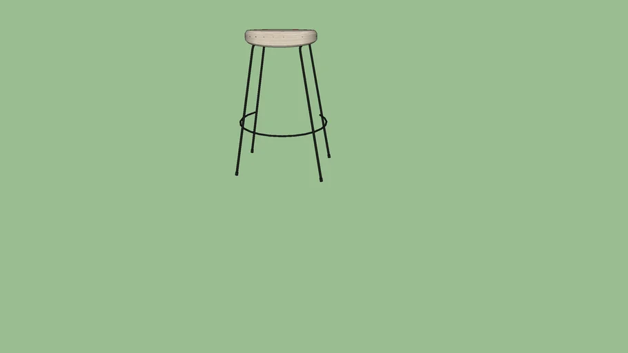 Alden Bar and Counter Stools by West Elm 3D model