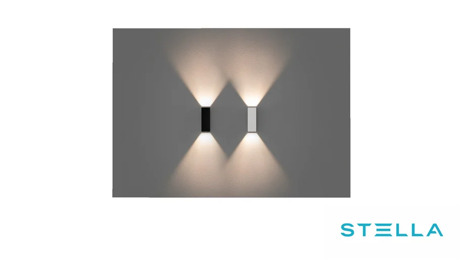 WALL MINI | 2 FACHOS ABERTOS ARANDELA DE EFEITO - STH9730BR_30_STH9730PTO_30