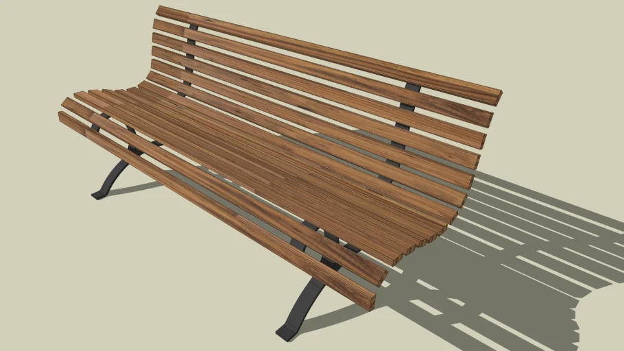 Wooden bench