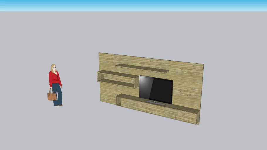 MUEBLE DE TV CON LUZ LED