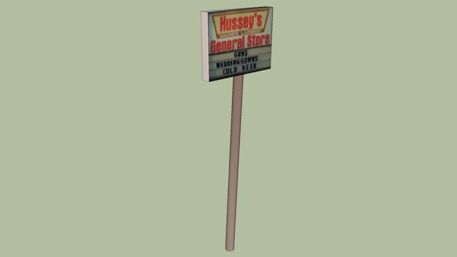 Hussey's General Store Sign