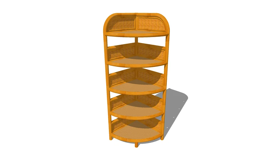 Rattan Corner Rack