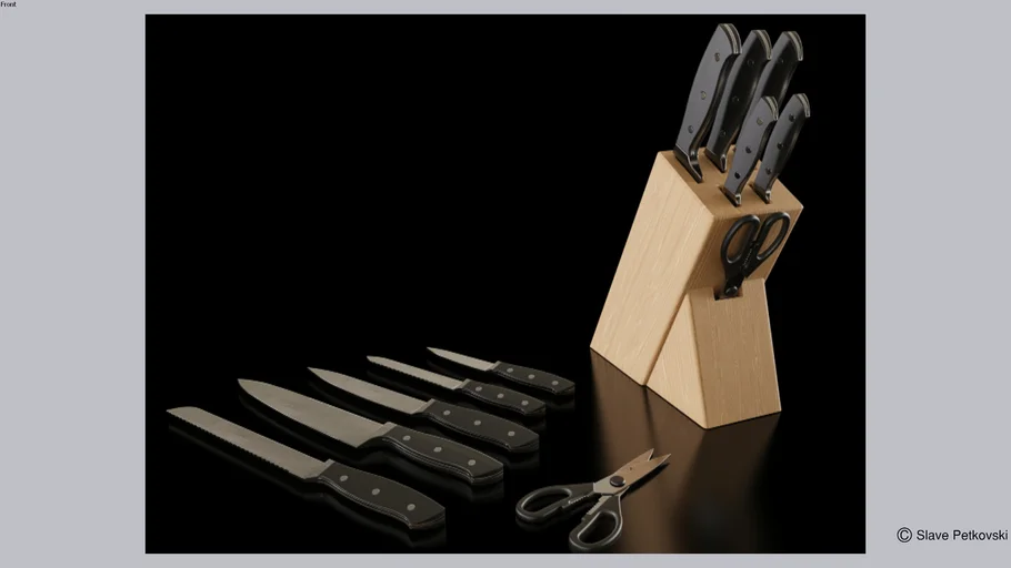 Knife block set | 3D Warehouse