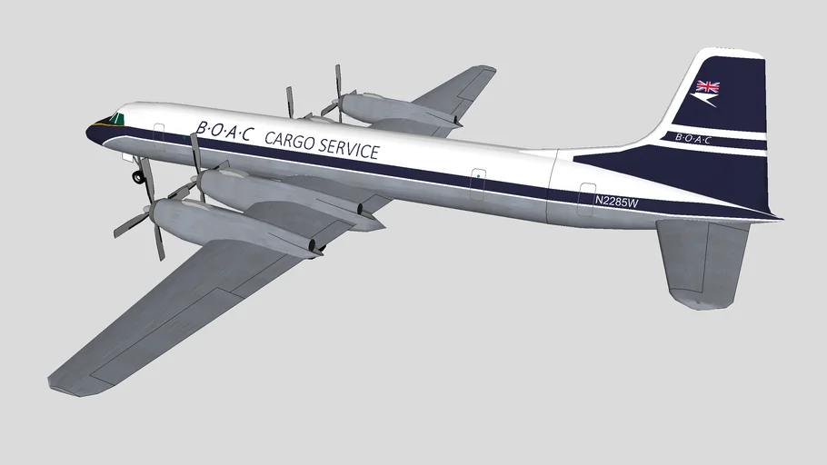 B.O.A.C Cargo service Canadair CL44 - 1963