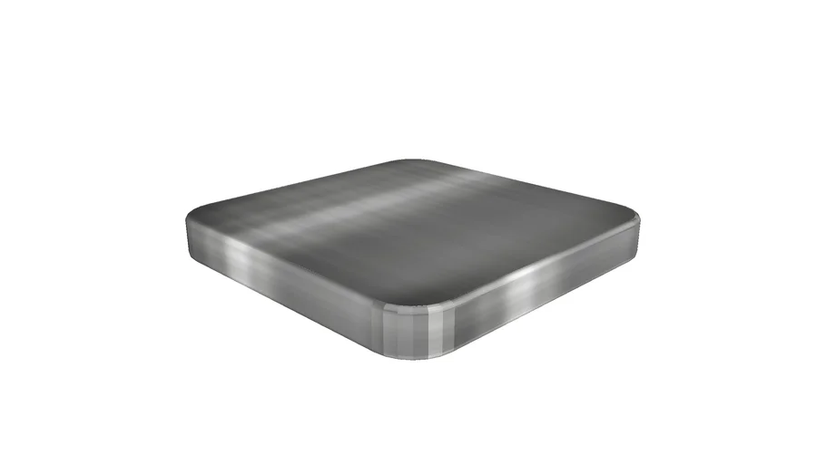 Brushed Stainless Steel Sample (2) - 4" x 4"
