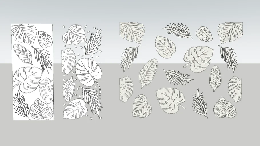 Leaf mural