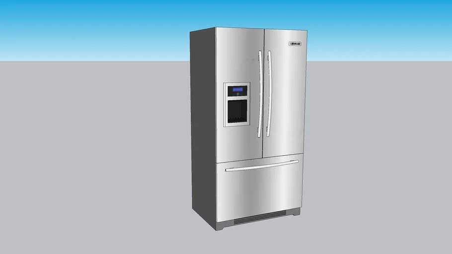 JFI2089WES 69" Cabinet Depth French Door Refrigerator with External Disp