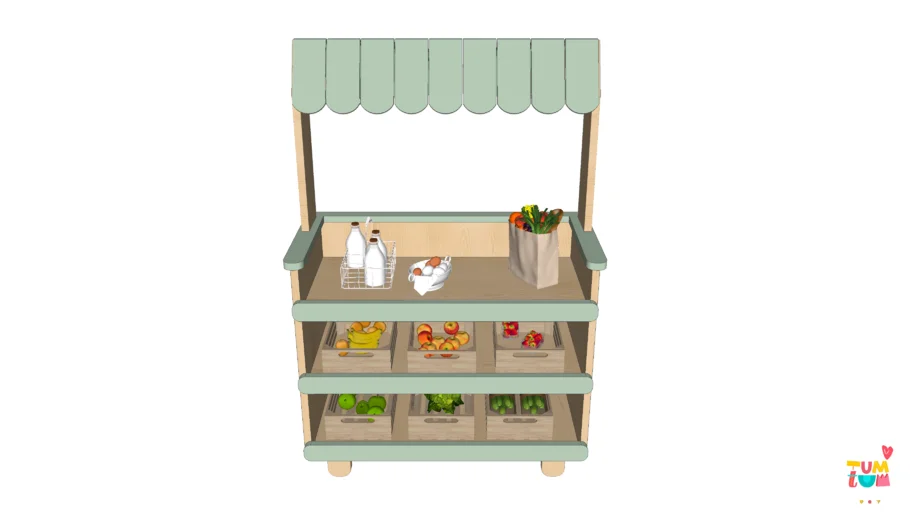 Mercadinho Infantil | Feirinha Infantil | Quitandinha | VERDE