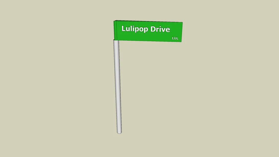 Lulipop Drive Sign