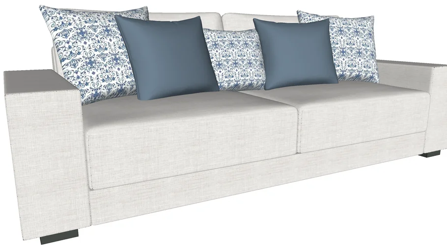 Sofa with pillows