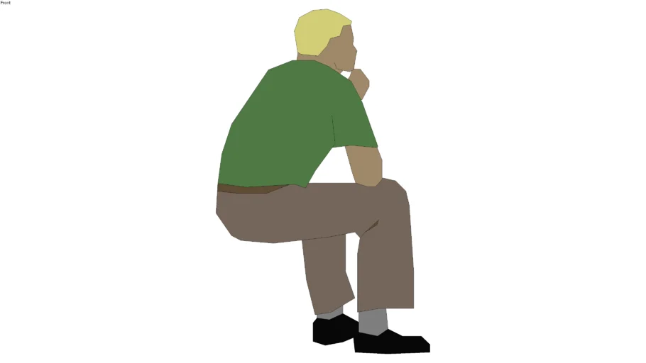 2d man sitting 2