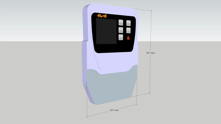 Eliwell Coldface control panel with dimessions