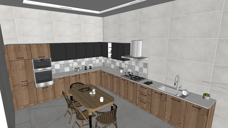 Kitchen Design - Vray render ready
