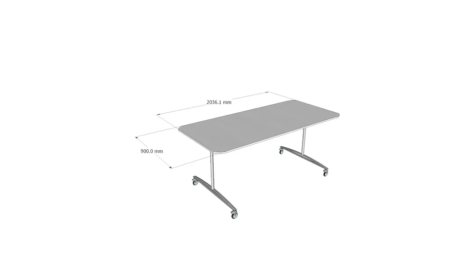 Mesa plegable 90° Tipo pizarrón