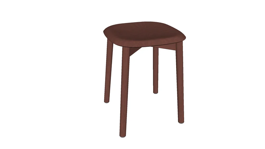hay soft edge 72 stool | 3D Warehouse