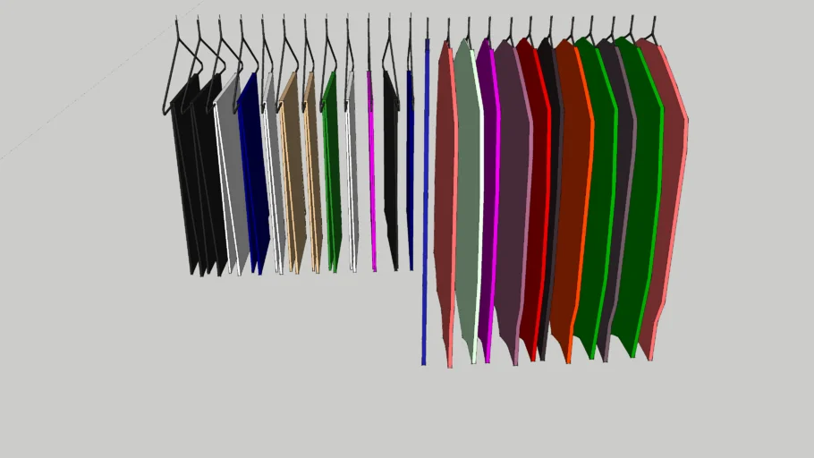 clothes on hangers