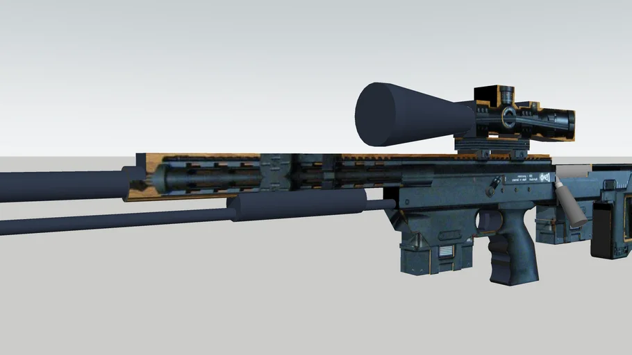 Reference Gun Model (Unifnished) | 3D Warehouse