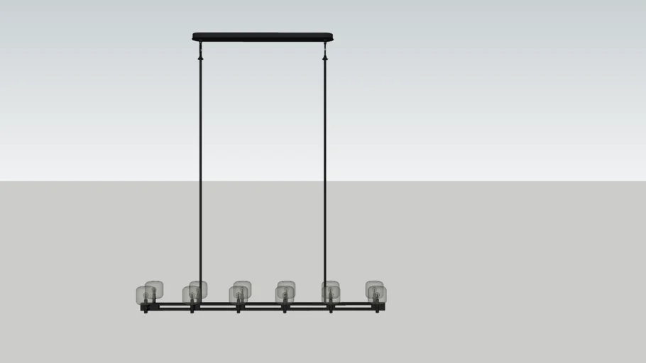RH- Demaret linear chandelier 72 in 