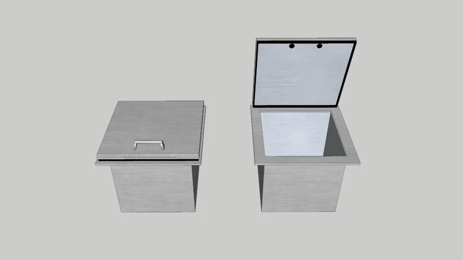 OLC 18" Drop-In Ice Bin 