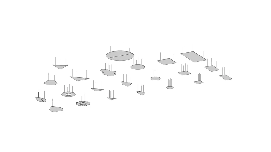 Allsfar Aurora acoustic panels leaf cloud hexagon