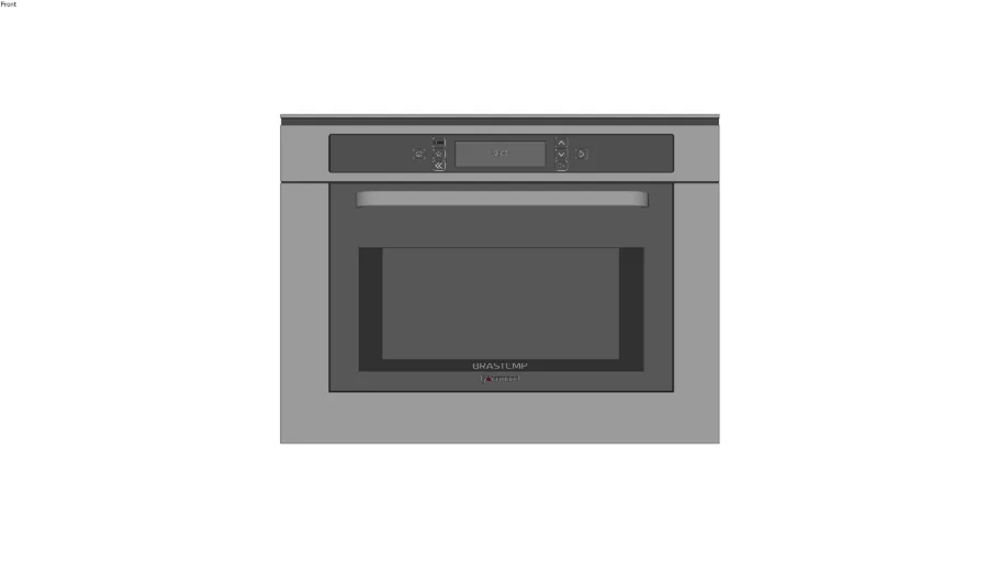 MICRO-ONDAS DE EMBUTIR 40L INOX GRILL PAINEL TOUCH GOURMAND - BMO40AR - BRASTEMP