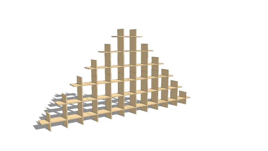 12' Wide Pyramid Shelf 0612a001