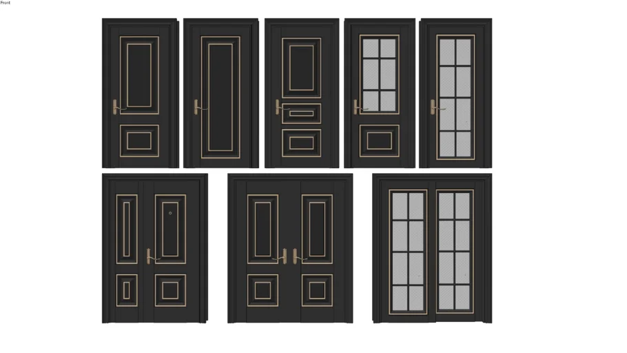 Door 铝艺门防盗门双开门单开门 www.1skp.com