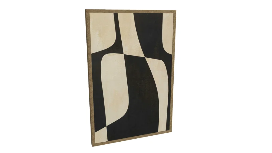 57000 Canvas Picture Classic Shape Blacky 60x90cm