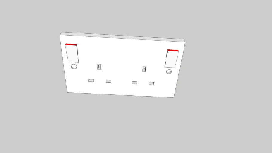 UK 3 PIN ELECTRICAL SOCKET