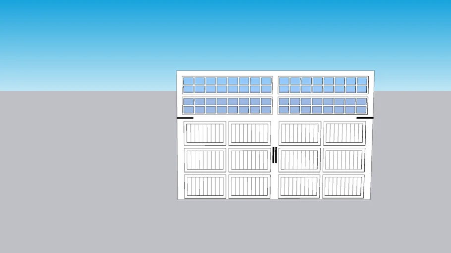 12'x8' Carriage Style Garage Door