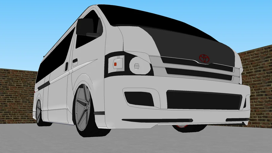 Toyota Hiace Tuning with emssive light