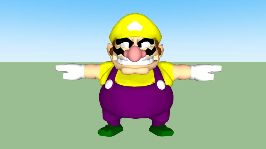 wario SSBB rip in overalls