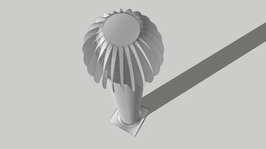 Turbine roof vent