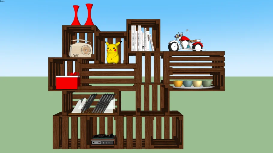 Rak kayu tradisional | 3D Warehouse