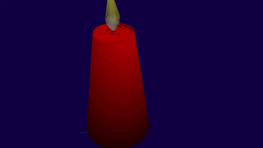 Red Big Candle